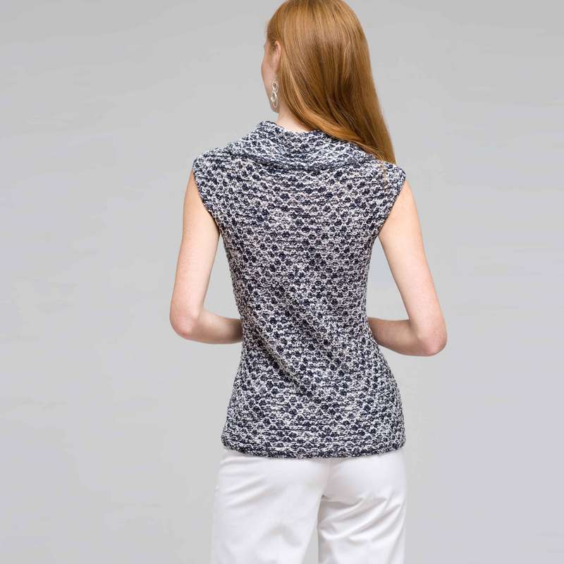 Sleeveless Cowl Neck Top, , large