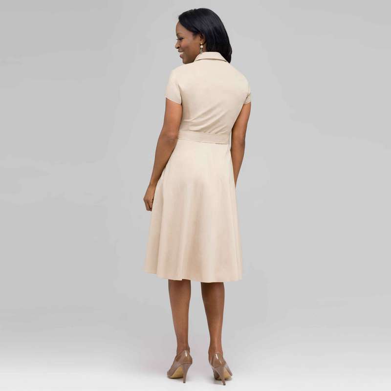 Cap Sleeve Wrap Dress., , large