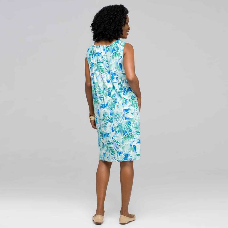 Floral Smock Tank Dress, , large